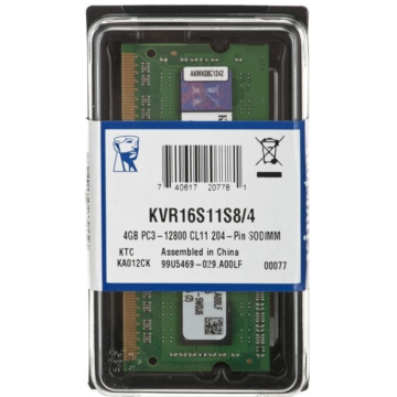 Kingston KVR16S11S8/4 4GB 1600 DDR3 1.5V SODIMM